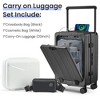 YONWAY 20'' Luggage sets, PC Hard Shell Suitcase, Bounce Wide Handle Pull Rod Luggage with 360°Double Wheels, Built-In TSA Lock - 4 of 4