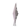 Kurt Adler 13.5-Inch 5-Point White and Silver Star Treetop - 4 of 4
