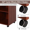 NicBex Mobile File Cabinet with Double Door,Office Cabinet with Metal Handles and Casters,Modern Cabinet,Filing Cabinets for Home Office - 4 of 4