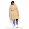 CITY CHIC | Women's Plus Size Blushing Belle Coat - taupe - 20W - 2 of 3
