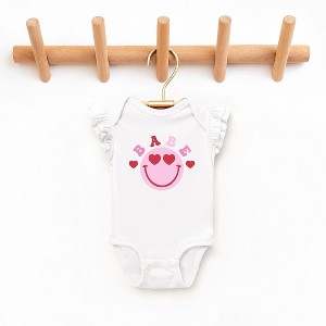 The Juniper Shop Babe Smile Baby Flutter Sleeve Bodysuit - 1 of 3