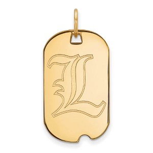 Black Bow Jewelry 14k Yellow Gold Louisville Cardinals NCAA Pendant - 1 of 3