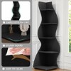 Lirago,5-Tier Corner Bookshelf – Modern Black Engineered Wood Shelf with Adjustable Shelves – Ideal for Home & Office Spaces - 4 of 4