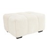 Racxily Chenille Sofa - Armless Seat & Ottoman - Exquisite Stylish Design, Superior Comfort for Living Room - 4 of 4