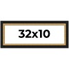 PosterPalooza | Panoramic Embellished Brown Picture Frame - UV Acrylic, Foam Board Backing, Hanging Hardware - 2 of 4