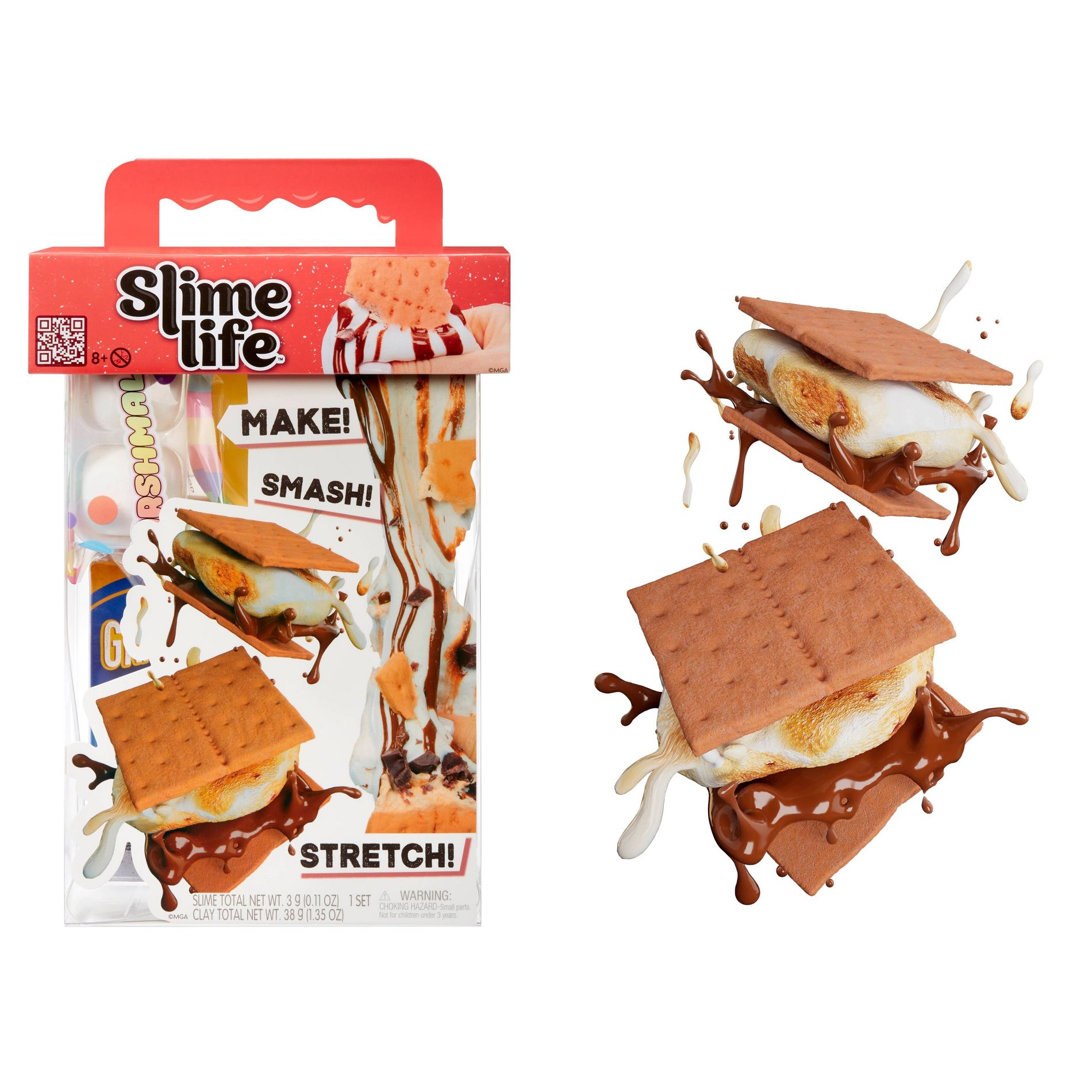 Slime Life S'mores DIY Slime Kit - Unboxing Ingredients to Make,Smash and Stretch Your Food