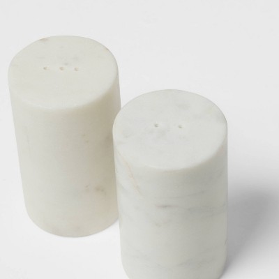 2pc Marble Salt and Pepper Shaker Set - Threshold&#8482;