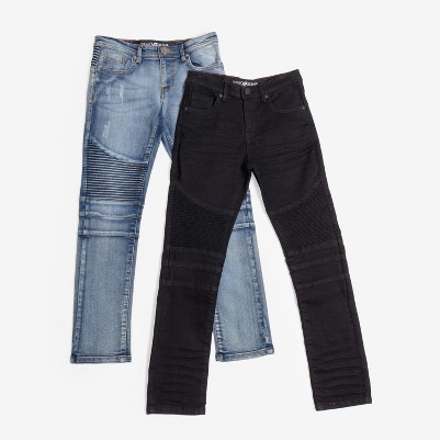 1001-jet black/light blue