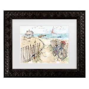 Trademark Fine Art - Anne Tavoletti Coastal Catch V Matted Framed Art - 1 of 4