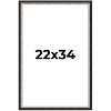PosterPalooza | Simple Silver Picture Frame - UV Acrylic, Foam Board Backing, Hanging Hardware - 2 of 4