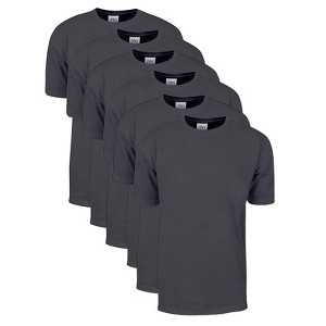 6 Pack Shaka Wear Men's Max Heavyweight Short Sleeve Crew Neck T-Shirt - 1 of 4
