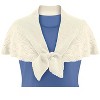 Collections Etc Pointelle Pull-through Capelet - 3 of 4