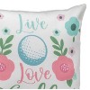 Manual Woodworks and Weavers Golf Pillow – Live Love Golf 9x9 Climaweave Accent Cushion - 3 of 3