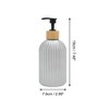 Unique Bargains Reusable Round Bottom Vertical Stripe Soap Dispenser 13.53oz 1 Pc - 4 of 4