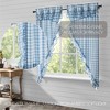 Buffalo Blue Check Ruffled Prairie Short Panel Set of 2 63x36x18  VHC Brands - 2 of 4