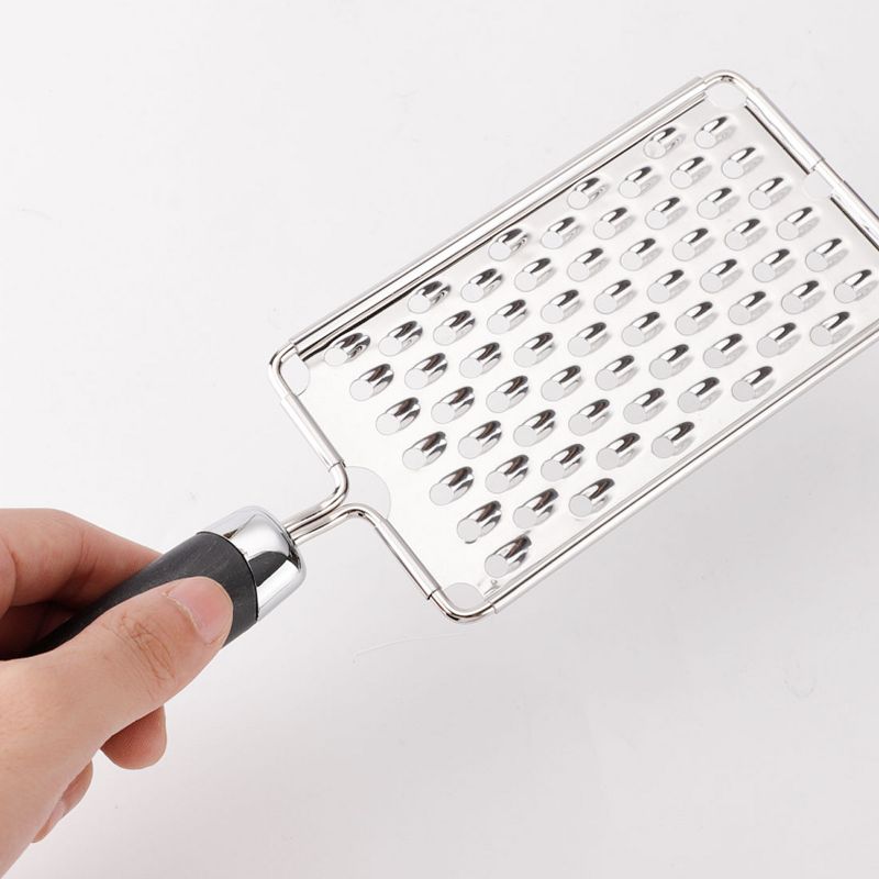 Unique Bargains Home Plastic Handle Vegetable Cheese Grater Zester Kitchen Slicers Silver Tone 1 Pc, 5 of 8