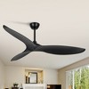 Airsurfer 56" 3-blade Downrod Mount Ceiling Fan without Lights and Remote Control - 3 of 4