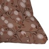 Deny Designs Mirimo Mocha Mousse Floral Square Indoor Throw Pillow - 3 of 4