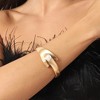SOHI Women's California Gold Metallic Asymetrical Bracelet - 3 of 4