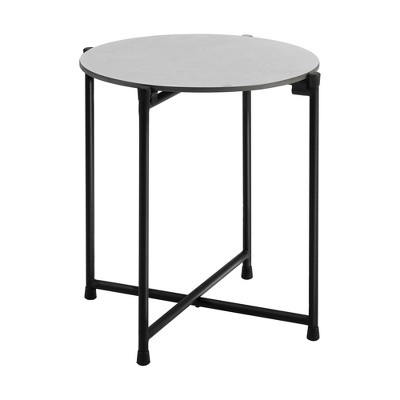 Alburgh 18" Round Cocktail Table - Charcoal - Alaterre Furniture