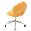 Vynxaria 360¡ã Swivel Height Adjustable Teddy Fabric Chair ¨C Ergonomic Home Office Seating - 2 of 4