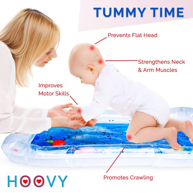 Hoovy Inflatable Tummy Time Water Play Mat, 4 of 12