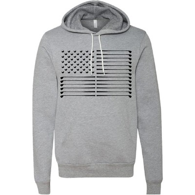 Men's Swing Juice Hoodie Golf Shirt Flag Grey Large