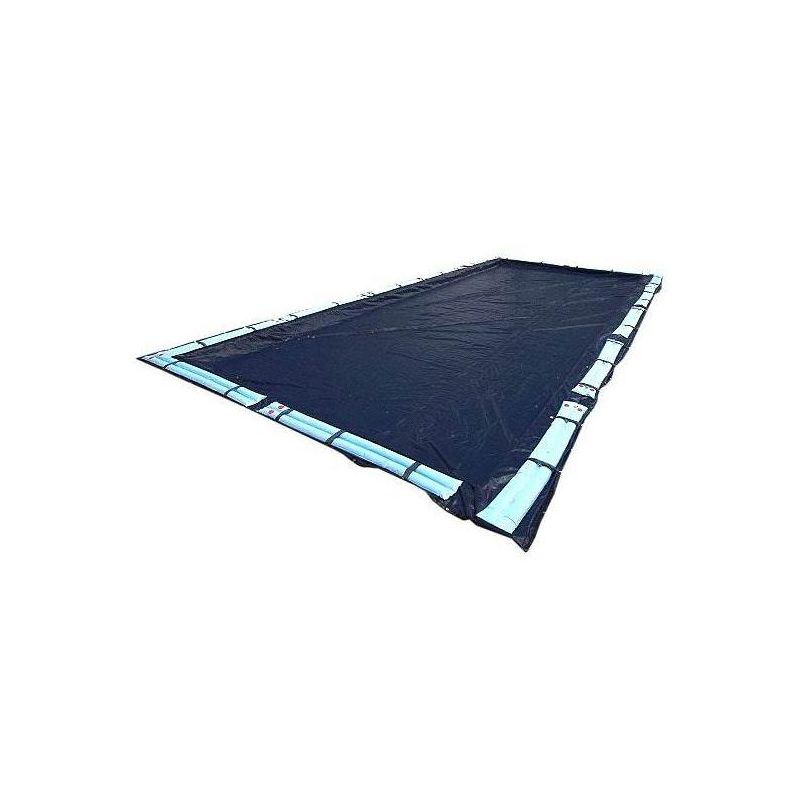 18 x 36 Foot Dark Blue Rectangular In Ground Winter Pool Cover with Water Tubes, 2 of 7