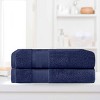 Luxury Cotton Heavyweight Solid Plush Towel Set by Blue Nile Mills - 2 of 4