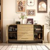 Famapy Modern Scandinavian - Style Storage Cabinet with Sleek Handles - Ideal for Living Room, Bedroom, Dining Room, and Entryway - 2 of 4