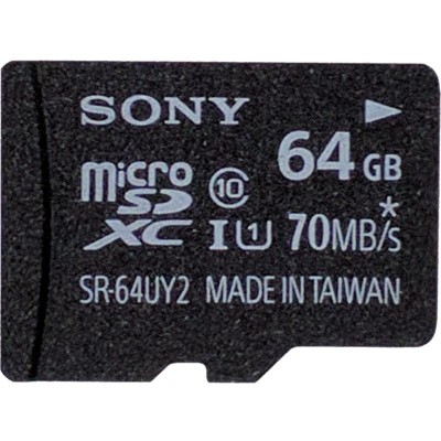 Sony 64GB Class 10 UHS-1 microSDHC Memory Card