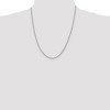 Black Bow Jewelry 2mm Sterling Silver, Solid Curb Chain Necklace - 2 of 4