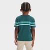 Toddler Boys' Chest Striped Graphic T-Shirt - Cat & Jack™ Green - 2 of 3