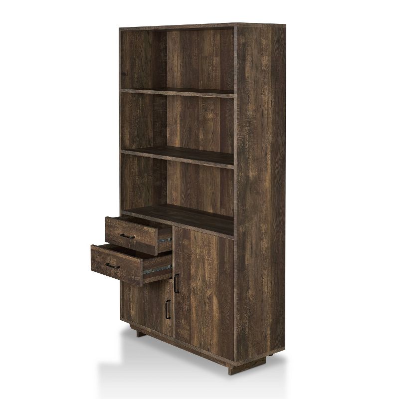 69.8&#34; Tappan Bookcase with Cabinet Reclaimed Oak - HOMES: Inside + Out, 6 of 10
