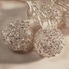 Lumabase Battery Operated String Lights with 20 Distressed Silver Balls - 3 of 3