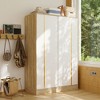 FUFU&GAGA Contemporary Sliding - door Closet: Aesthetic & Functional Storage Solution for Your Bedroom Modern Wardrobe with Adjustable Interior - 2 of 4