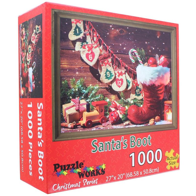 Puzzleworks Santas Boot 1000 Piece Jigsaw Puzzle, 3 of 7