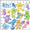 Care Bears Unlock The Magic 50ct Vinyl Large Deluxe Stickers Variety Pack - 2 of 4