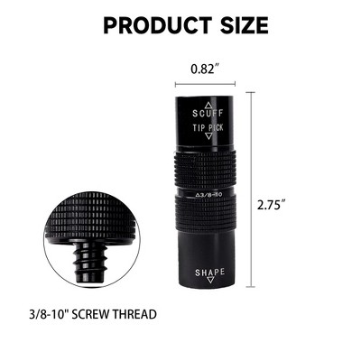 Multifunctional Billiard Cue Tip Repair Tool - Shaper, Grinder, And Pinprick - Premium Quality