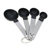 Unique Bargains Measuring Cups 4-Piece Measuring Spoon Set Dishwasher Safe Stainless Steel PP 1 Set - 3 of 4