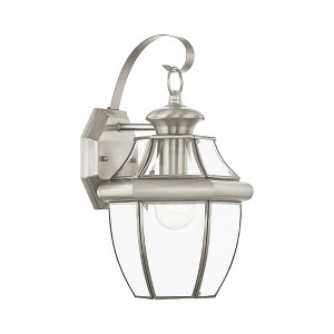 Livex Lighting Monterey 1 - Light Wall Light in  Brushed Nickel - 1 of 2