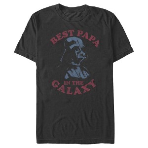 Men's Star Wars: A New Hope Darth Vader Best Papa in the Galaxy T-Shirt - 1 of 4