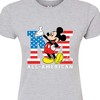 Women's - Disney - Mickey Flag All American Fitted Graphic T-Shirt - 2 of 3