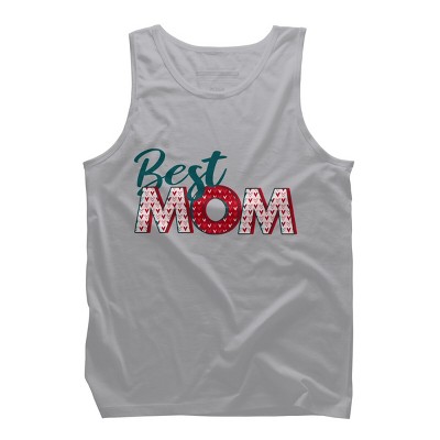 Men's Design By Humans Best Mom Heart Pattern By Semir Tank Top
