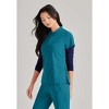 Barco Unify- Women's Mission Single Pocket Collar Tuck In Scrub Top - 3 of 4