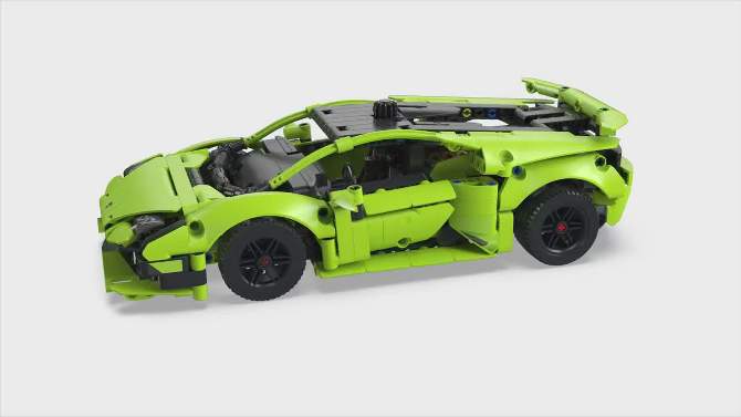 LEGO Technic Lamborghini Hurac&#225;n Tecnica Advanced Sports Car Building Kit 42161, 2 of 11, play video