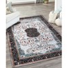 Classic Medallion Machine Washable Indoor Area Rug or Runner by Blue Nile Mills - 2 of 4