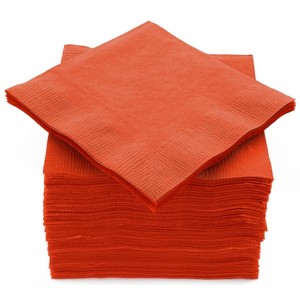 SparkSettings Beverage Napkins, 5” x 5” 2 Ply Paper Napkins, Pack of 100 - 1 of 4