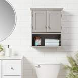 Wood Wall Cabinet Gray - Threshold™