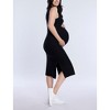 Women's Sleeveless Rib Knit Midi Dress | Motherhood Maternity - image 3 of 4